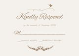 Modern and Minimal - RSVP card